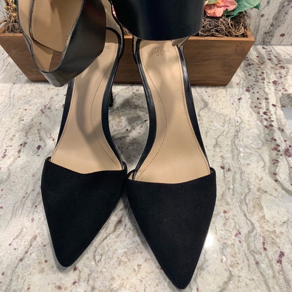 Zara Shoes - Zara black suede heels size 9